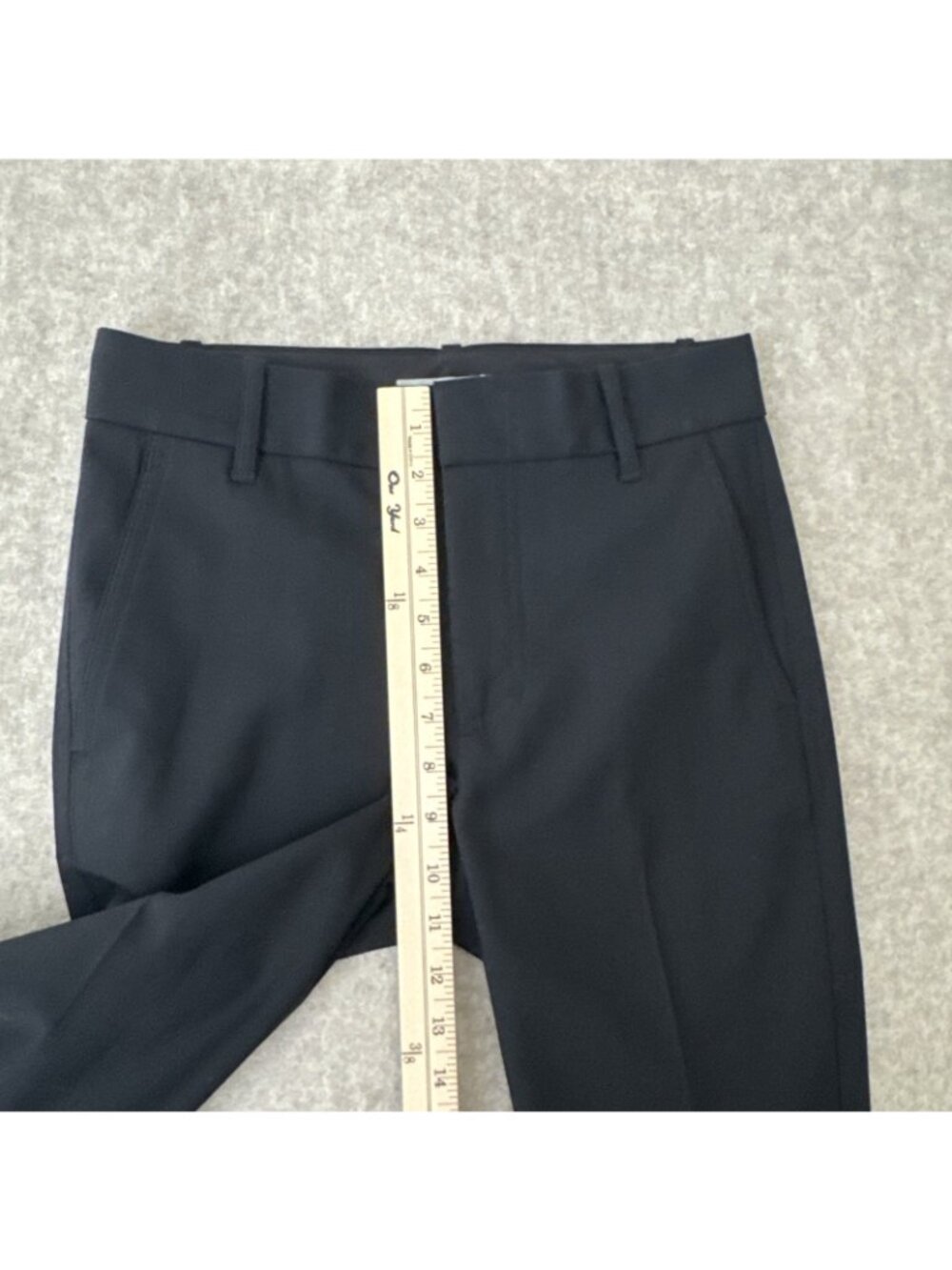Vince Tapered Wool Dress Pants Womens 0 Black Ankle Length - Picture 8 of 16